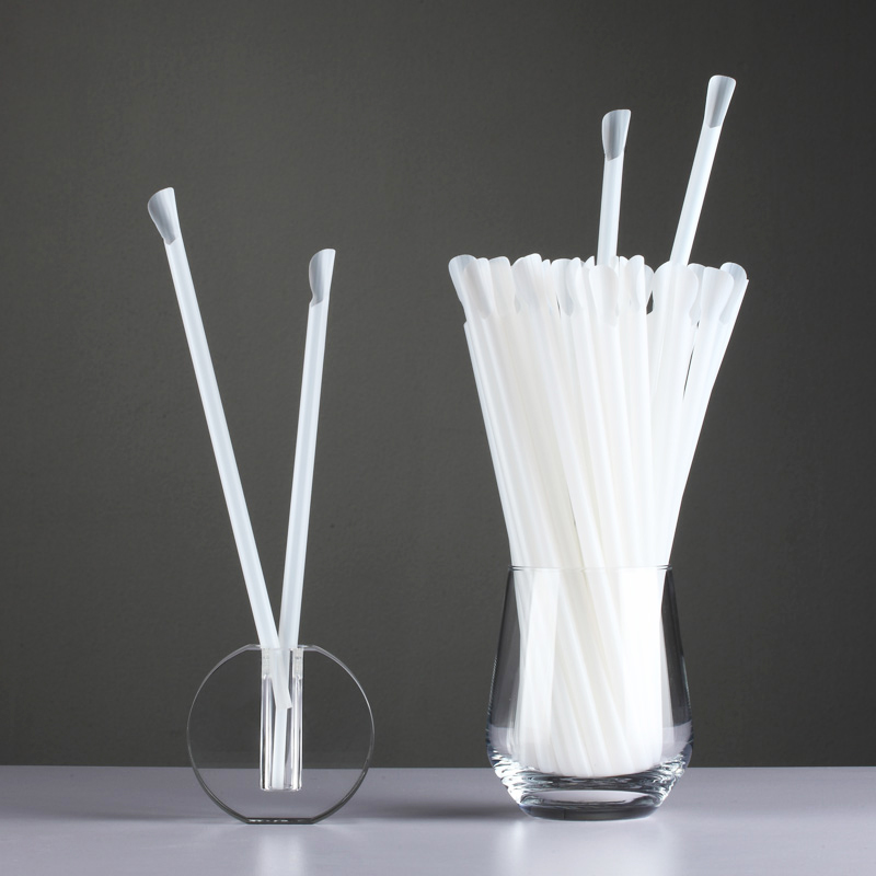 Eco friendly full biodegradable black PLA disposable straight drinking straws 3*150mm