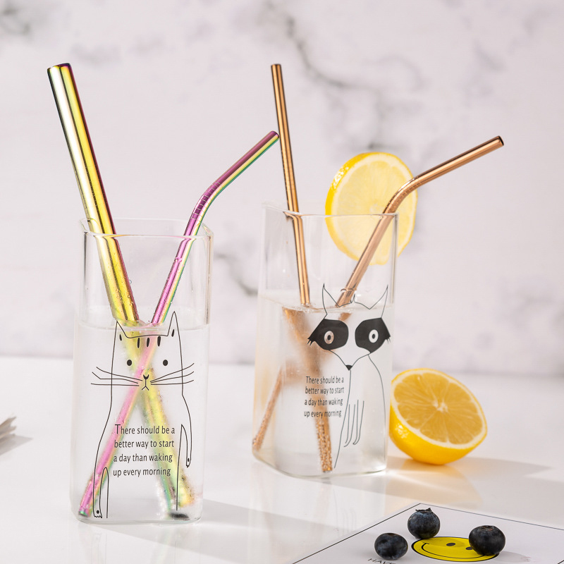 Reusable Food Grade Metal Straight Drinking Straws Stainless Steel