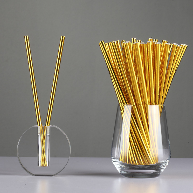 Disposable Biodegradable Jumbo Paper Drinking Straws 12*230mm