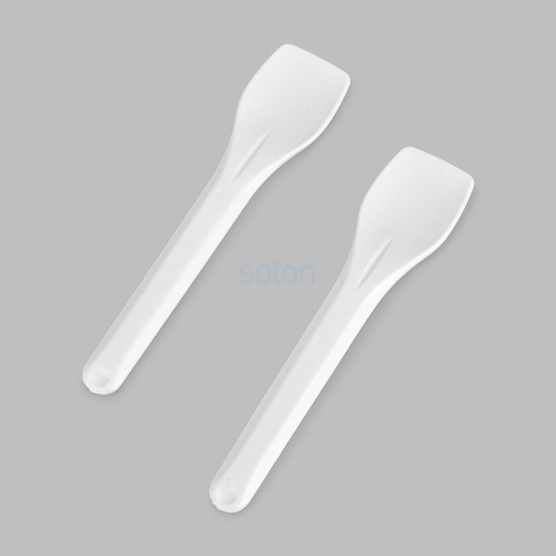 4'' Biodegradable cPLA Ice Cream Spoon