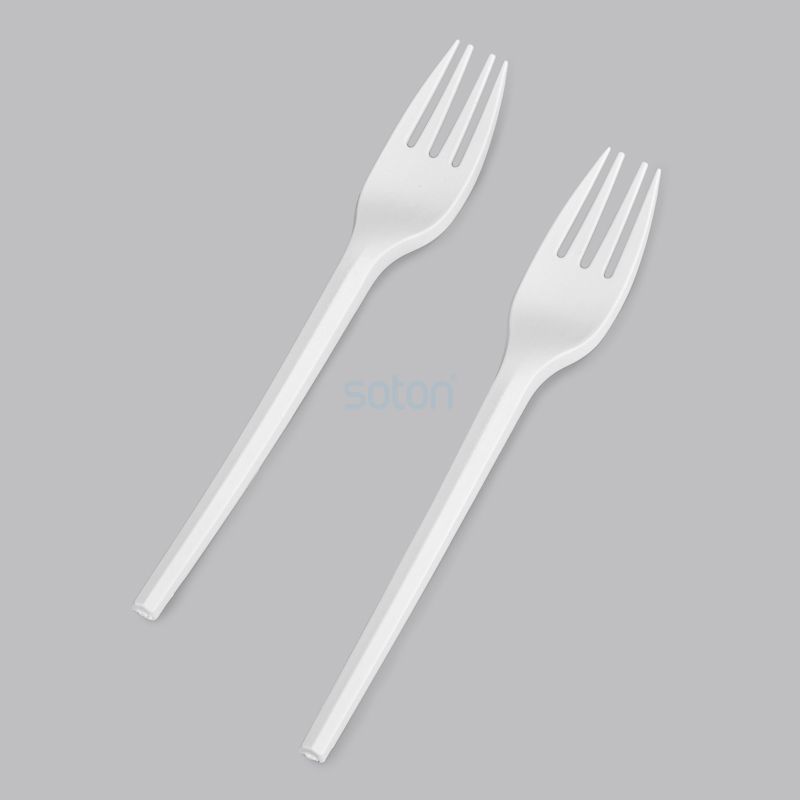 Compostable cPLA Cutlery Individually Kraft Bag Wrapped