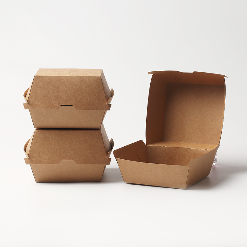 Corrugated Kraft Hamburger Box