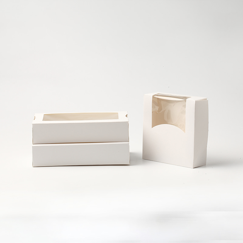 Recyclable White Paper Box With Clear Window