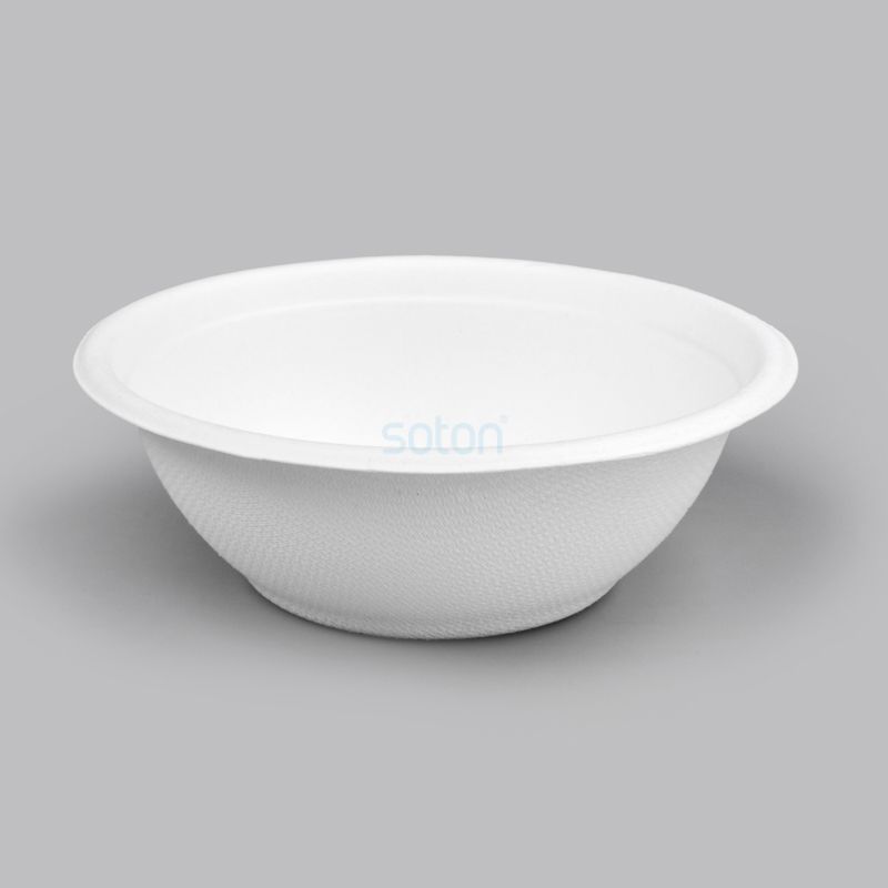 Disposable Biodegradable Sugarcane Bagasse Bowl 24oz