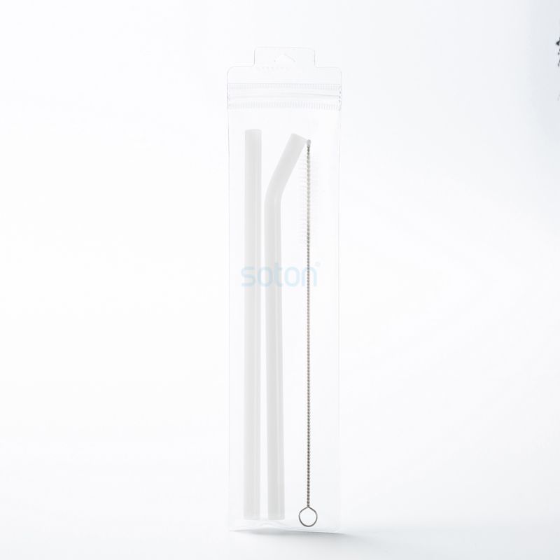 Reusable Glass Drinking Straws Pp Box Set