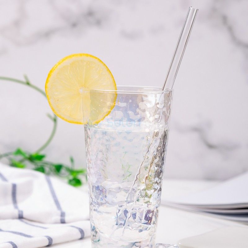 Reusable Glass Bent Drinking Straws