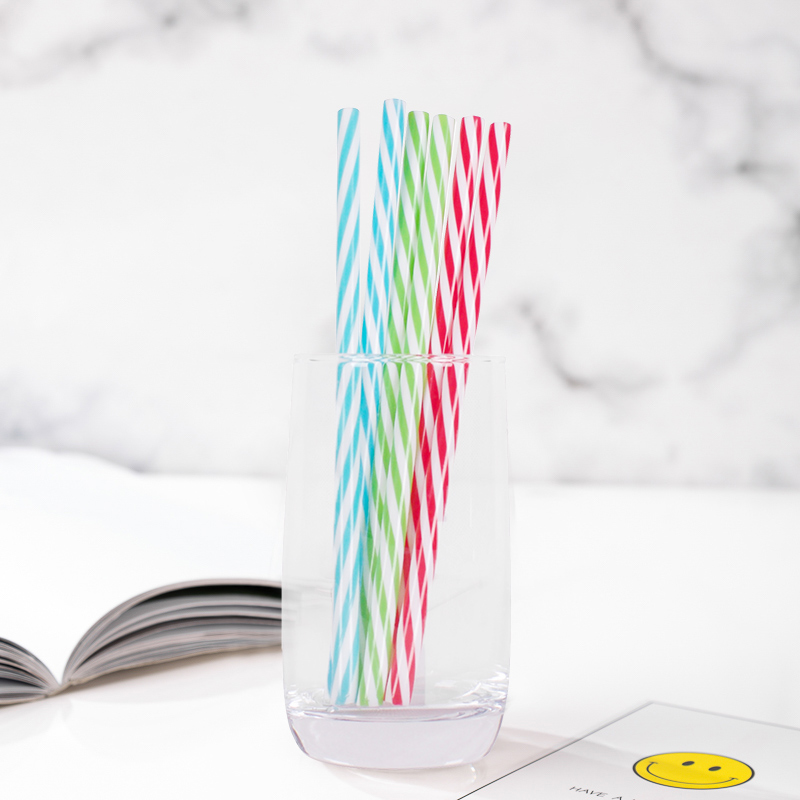 Reusable eco-friendly colourful PP straw with brush